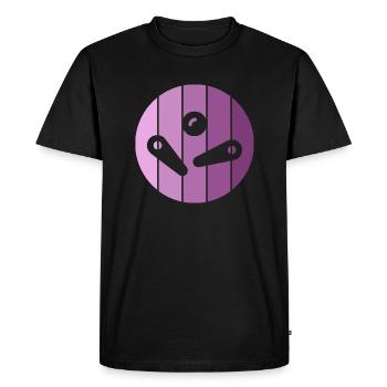 Pinball Machine Woman Purple Pinball Pinball - Men's Premium Organic T-Shirt - black - Front - Nico (187cm)