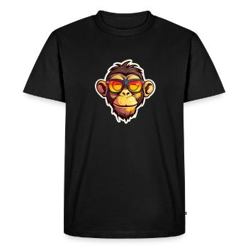 Le sage des forêts - T-shirt Premium bio Homme - noir - Devant - Nico (187cm)