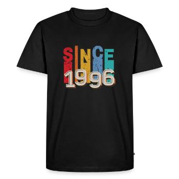 Since 1996 retro - Men's Premium Organic T-Shirt - black - Front - Nico (187cm)
