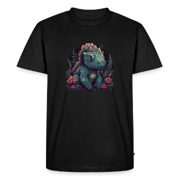 Dino - T-shirt Premium bio Homme - noir - Devant - Nico (187cm)