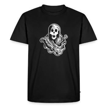 Ghost Ghosts Witching Hour Halloween - Men's Premium Organic T-Shirt - black - Front - Nico (187cm)