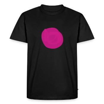 The pink dot on black T-shirt - Men's Premium Organic T-Shirt - black - Front - Nico (187cm)