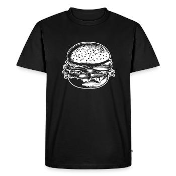 hamburgers, fast food, barbecues, cheeseburgers - Men's Premium Organic T-Shirt - black - Front - Nico (187cm)