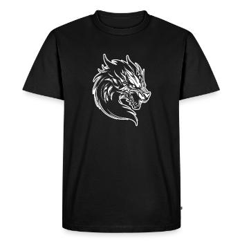 Dragon Dragon Fantasy Mythologie - T-shirt Premium bio Homme - noir - Devant - Nico (187cm)