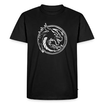 Dragon Dragon Fantasy Mythologie - T-shirt Premium bio Homme - noir - Devant - Nico (187cm)