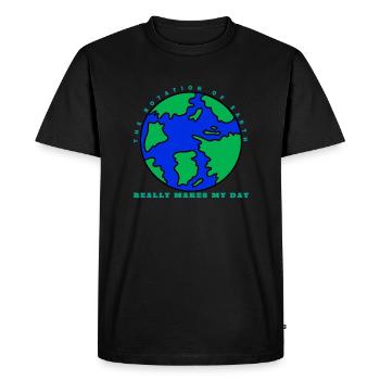 rotation of the earth - Men's Premium Organic T-Shirt - black - Front - Nico (187cm)