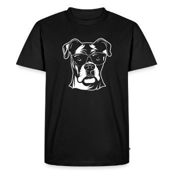 Races de chiens boxers - T-shirt Premium bio Homme - noir - Devant - Nico (187cm)