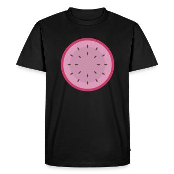 Fruit du dragon (rose) - T-shirt Premium bio Homme - noir - Devant - Nico (187cm)