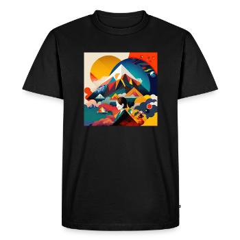 L’héritage du Bauhaus - T-shirt Premium bio Homme - noir - Devant - Nico (187cm)