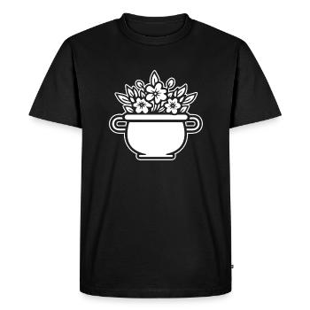 Chaudron Sorcière magique Halloween - T-shirt Premium bio Homme - noir - Devant - Nico (187cm)