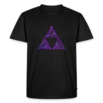 Bismuth Force トライフォース - Men's Premium Organic T-Shirt - black - Front - Nico (187cm)
