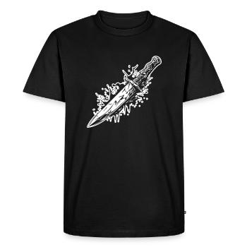 Knife Cutler Knife Lover - T-shirt Premium bio Homme - noir - Devant - Nico (187cm)