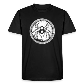 Spider spiders animals - Men's Premium Organic T-Shirt - black - Front - Nico (187cm)