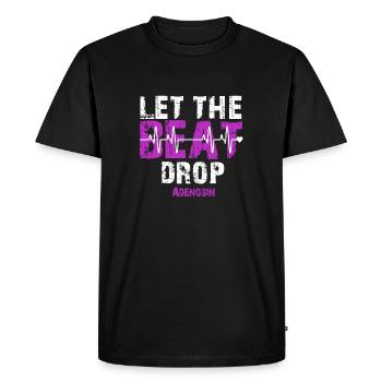 Laissez tomber les citations Beat Adenosine - T-shirt Premium bio Homme - noir - Devant - Nico (187cm)