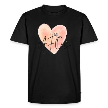 Amour - T-shirt Premium bio Homme - noir - Devant - Nico (187cm)