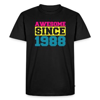 Awesome since 1988. Funny gift men women birthday - T-shirt Premium bio Homme - noir - Devant - Nico (187cm)