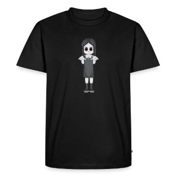 fille horreur 3 - T-shirt Premium bio Homme - noir - Devant - Nico (187cm)