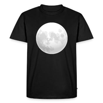 lune - T-shirt Premium bio Homme - noir - Devant - Nico (187cm)