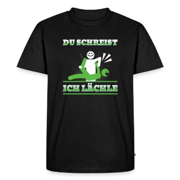 Massage Therapie Humor Physiotherapeutin - Männer Premium Bio T-Shirt - Schwarz - Vorne - Nico (187cm)