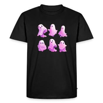 Fantômes mignons - T-shirt Premium bio Homme - noir - Devant - Nico (187cm)
