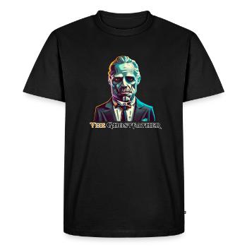 Halloween - The Ghostfather (Der Geisterpate) - Men's Premium Organic T-Shirt - black - Front - Nico (187cm)