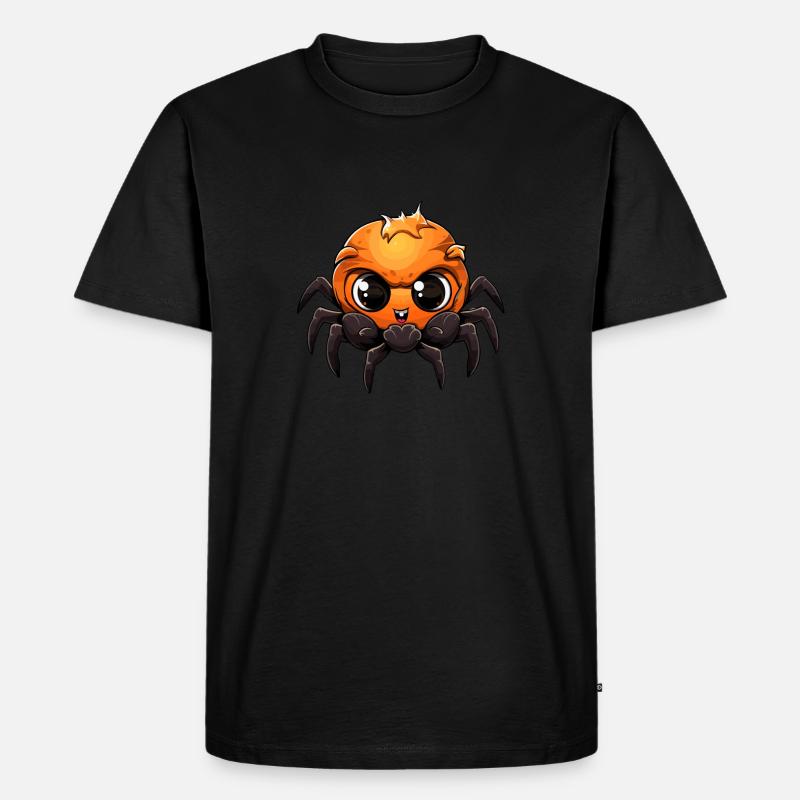 Baby Spinne Halloween Cartoon - Männer Premium Bio T-Shirt - Schwarz