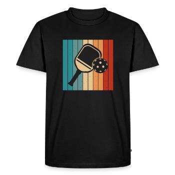 Pickleball Pickleball Joueur Pickleball Raquette - T-shirt Premium bio Homme - noir - Devant - Nico (187cm)