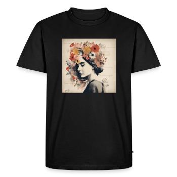 Female Inspiration - Men's Premium Organic T-Shirt - black - Front - Nico (187cm)