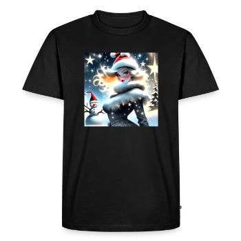 Joyeux Noel #7 - T-shirt Premium bio Homme - noir - Devant - Nico (187cm)