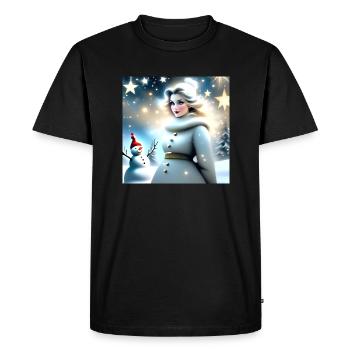 Joyeux Noel #12 - T-shirt Premium bio Homme - noir - Devant - Nico (187cm)