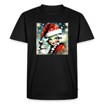 Joyeux Noel #15 - T-shirt Premium bio Homme - noir - Devant - Nico (187cm)