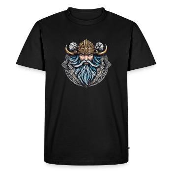 Viking Odin Thor Valhalla - Men's Premium Organic T-Shirt - black - Front - Nico (187cm)