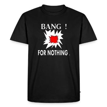 Coup! Pour rien. - T-shirt Premium bio Homme - noir - Devant - Nico (187cm)
