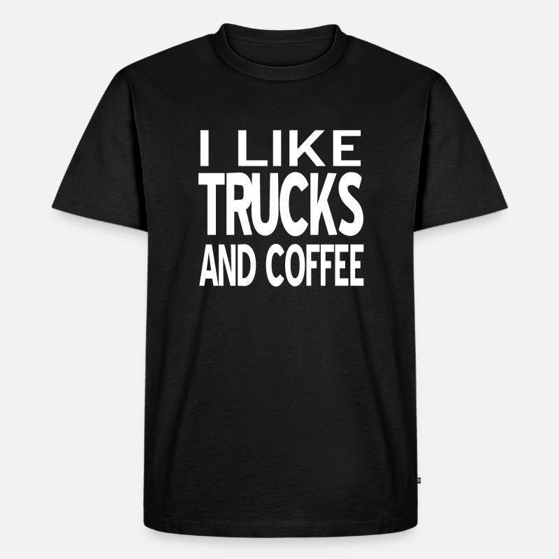 Trucks - Männer Premium Bio T-Shirt - Schwarz