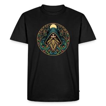 Druide - T-shirt Premium bio Homme - noir - Devant - Nico (187cm)