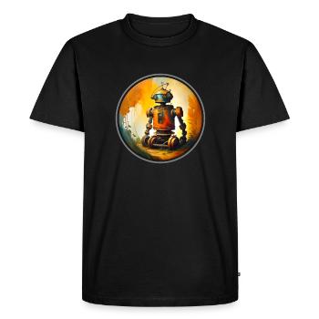 GARDENING ROBOT - Men's Premium Organic T-Shirt - black - Front - Nico (187cm)