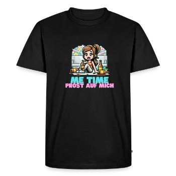 Me Time - Bravo à moi ! - T-shirt Premium bio Homme - noir - Devant - Nico (187cm)