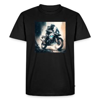 Tour d’Enduro 2 - T-shirt Premium bio Homme - noir - Devant - Nico (187cm)