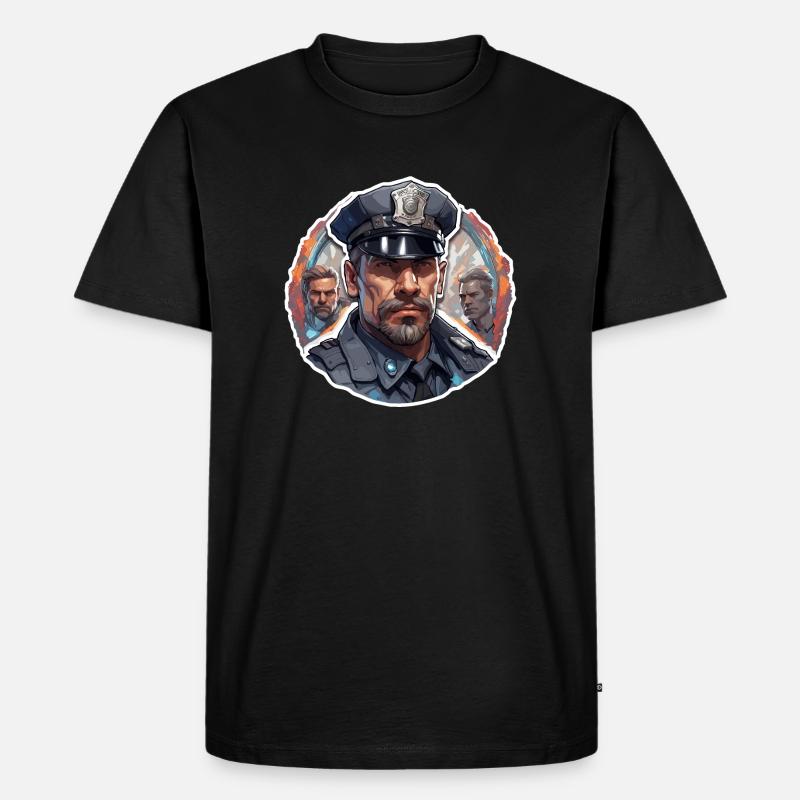 Polizei / Einsatz / Beruf / Job / Einsatzkräfte - Männer Premium Bio T-Shirt - Schwarz
