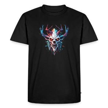 Wendigo / maléfique / Possessif / Horreur - T-shirt Premium bio Homme - noir - Devant - Nico (187cm)