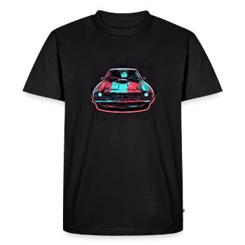 Voiture / Véhicule / Voiture de tourisme / Mobile / Ancienne / Conduite - T-shirt Premium bio Homme - noir - Devant - Nico (187cm)
