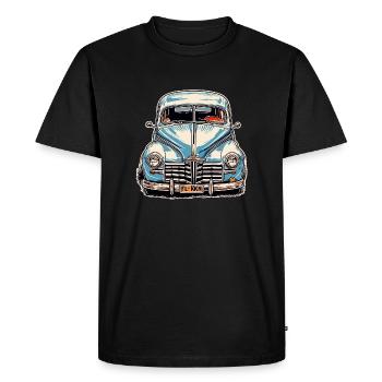 Voiture / Véhicule / Voiture de tourisme / Mobile / Ancienne / Conduite - T-shirt Premium bio Homme - noir - Devant - Nico (187cm)