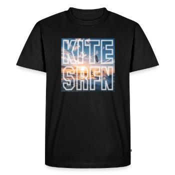 Kite Surfen - Männer Premium Bio T-Shirt - Schwarz - Vorne - Nico (187cm)