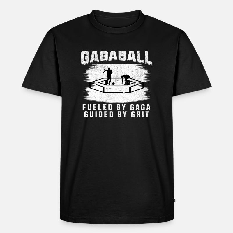 Gagaball - Männer Premium Bio T-Shirt - Schwarz