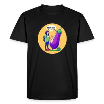 Do you talk to vegetables? - Men's Premium Organic T-Shirt - black - Front - Nico (187cm)