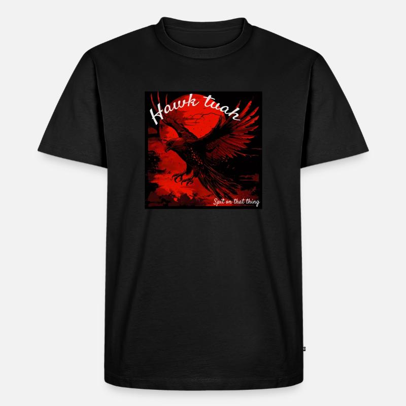Der Hawk Tuah Adler - Männer Premium Bio T-Shirt - Schwarz