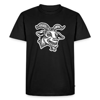 Capricorne Chèvre - T-shirt Premium bio Homme - noir - Devant - Nico (187cm)