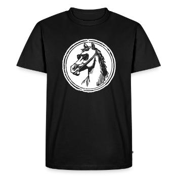 Horse Horses Horse Head - Men's Premium Organic T-Shirt - black - Front - Nico (187cm)