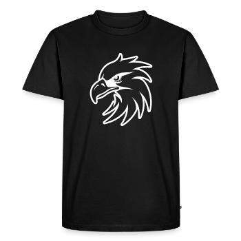 Eagle Eagle Head - Men's Premium Organic T-Shirt - black - Front - Nico (187cm)