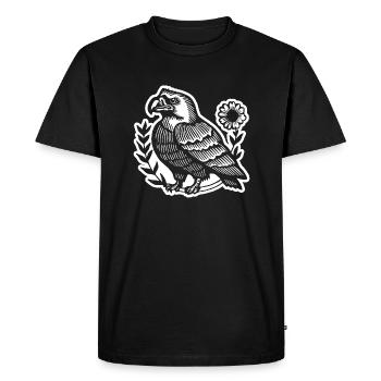 Eagle Eagle Head - Men's Premium Organic T-Shirt - black - Front - Nico (187cm)